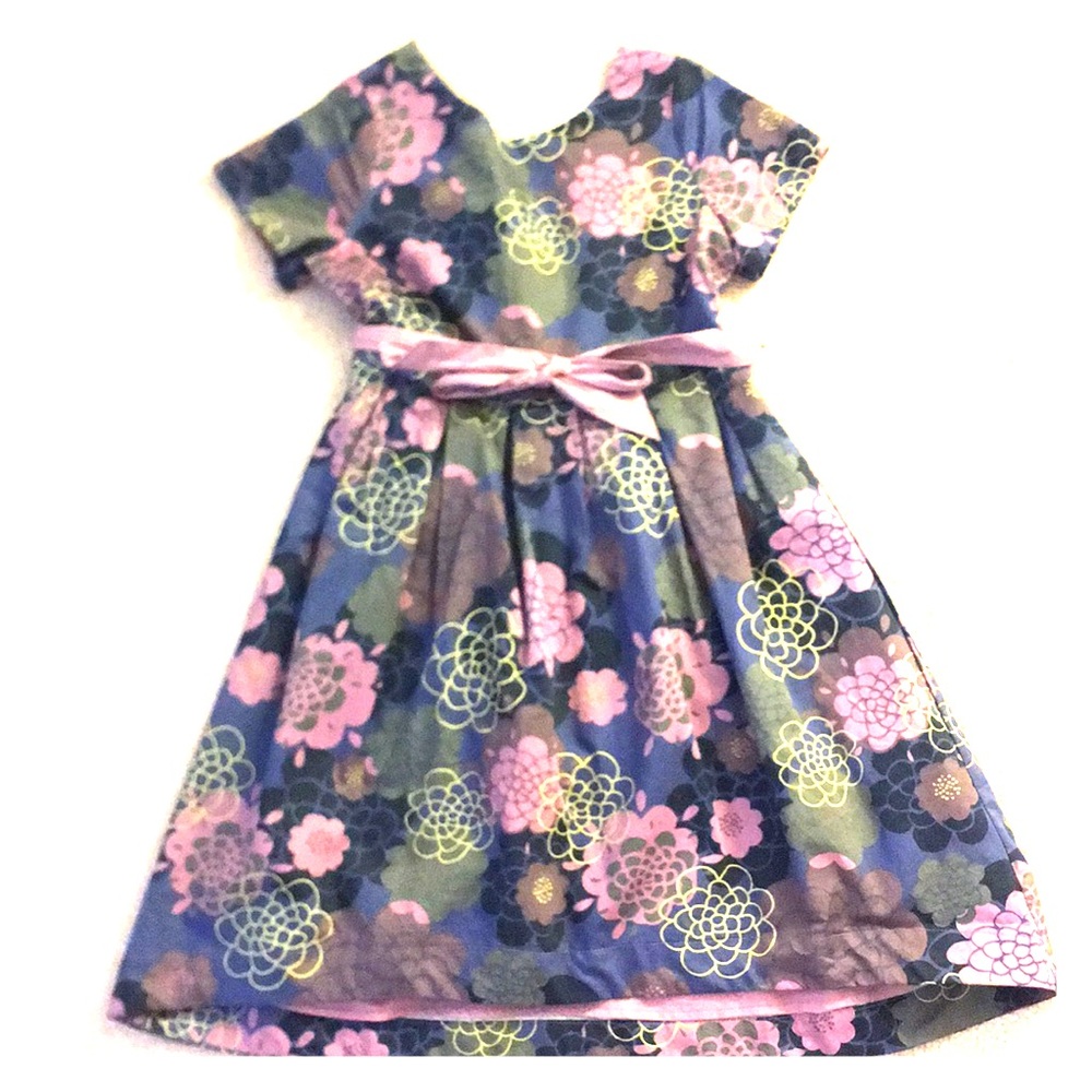 Jacadi Girls Purple Flower Party Dress